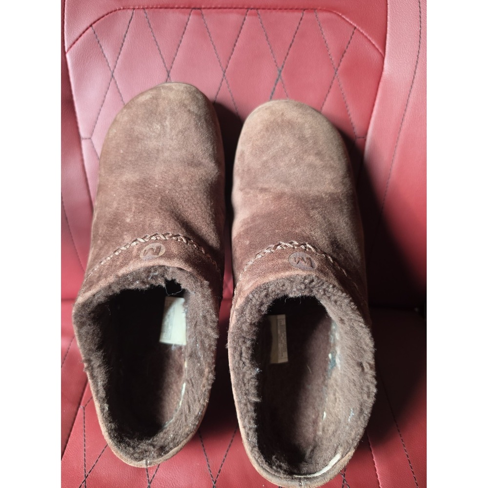 Merrell Encore Ice 4 Comfort Clogs Brown Leather Women's Size US 10